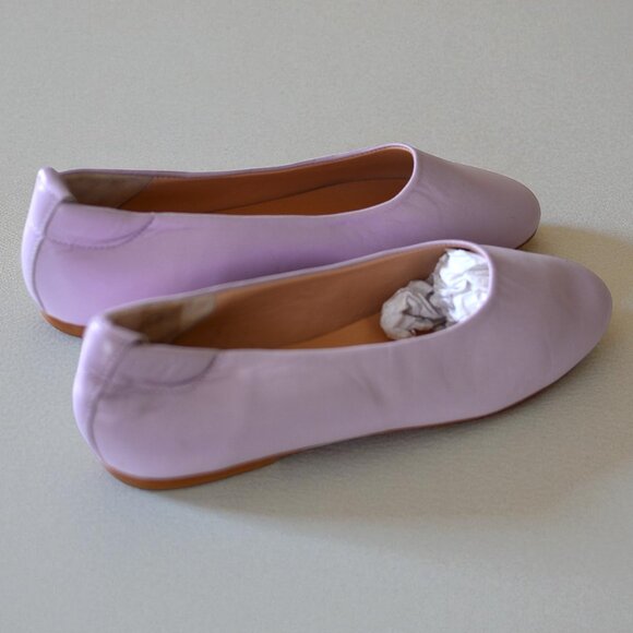 Ruth’s Secret Light Purple Leather Flats | Size 38 | Ballet Style Slip-On - Picture 8 of 9